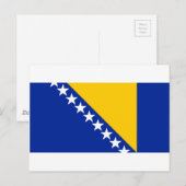 Vlag van Bosnië en Herzegovina Briefkaart (Voorkant / Achterkant)