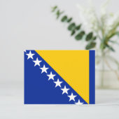 Vlag van Bosnië en Herzegovina Briefkaart (Staand voorkant)