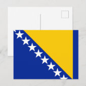 Vlag van Bosnië en Herzegovina Briefkaart (Voorkant / Achterkant)
