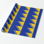 Vlag van Bosnië en Herzegovina Cadeaupapier (Uitgerold)