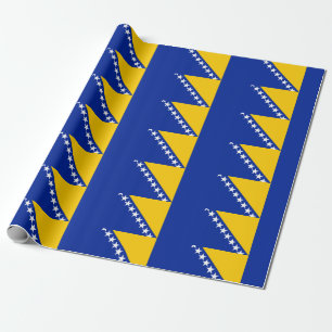 Vlag van Bosnië en Herzegovina Cadeaupapier
