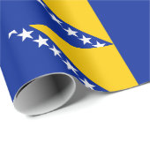 Vlag van Bosnië en Herzegovina Cadeaupapier (Rol Hoek)