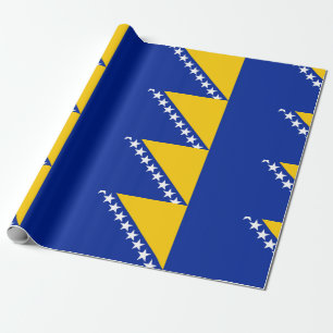 Vlag van Bosnië en Herzegovina Cadeaupapier