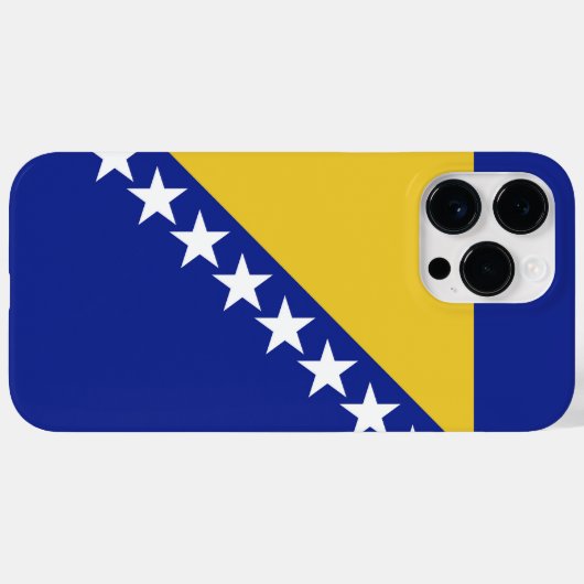 vlag van Bosnië en Herzegovina Case-Mate iPhone Case (Achterkant (horizontaal))