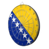 Vlag van Bosnië en Herzegovina Dartbord (Voorkant Rechts)