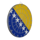 Vlag van Bosnië en Herzegovina Dartbord (Voorkant Links)