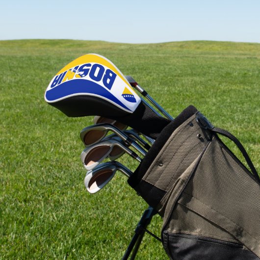 Vlag van Bosnië en Herzegovina: een prachtig patri Golfheadcover (Insitu)