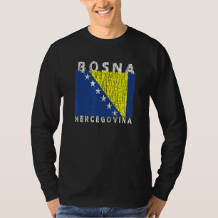 Vlag van Bosnië en Herzegovina Gebruikt Kijk voor T-shirt