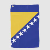 vlag van Bosnië en Herzegovina Golfhanddoek (Voorkant)