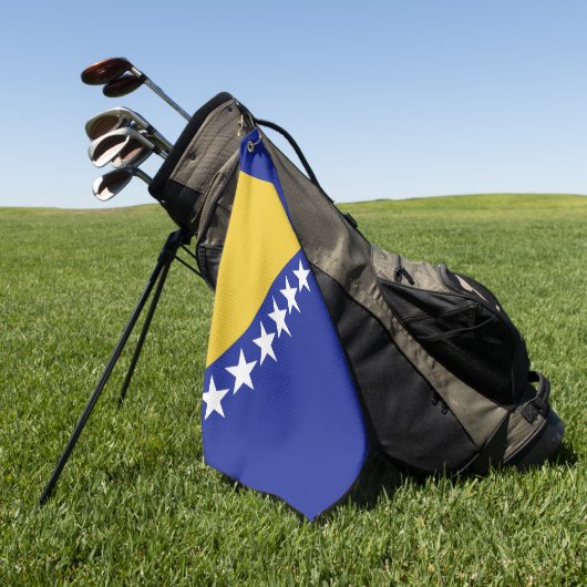 vlag van Bosnië en Herzegovina Golfhanddoek (Groen)