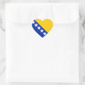 Vlag van Bosnië en Herzegovina Hart Sticker (Tas)