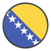 Vlag van Bosnië en Herzegovina Hockey Puck (Voorkant)
