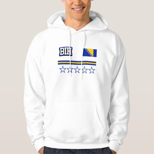 Vlag van Bosnië en Herzegovina Hoodie (Voorkant)