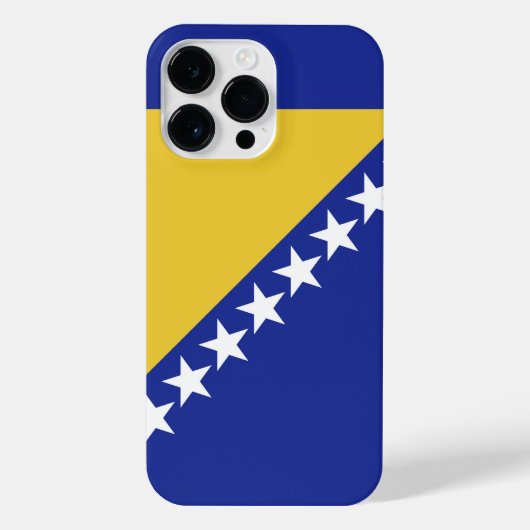vlag van Bosnië en Herzegovina iPhone Hoesje (Achterkant)