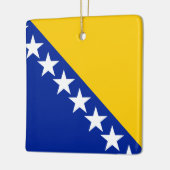Vlag van Bosnië en Herzegovina Keramisch Ornament (Links)