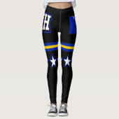 Vlag van Bosnië en Herzegovina Leggings (Voorkant)