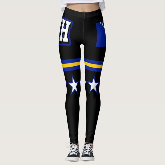 Vlag van Bosnië en Herzegovina Leggings (Voorkant)