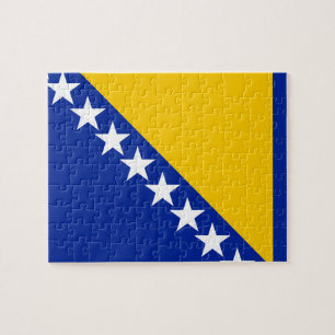 Vlag van Bosnië en Herzegovina Legpuzzel