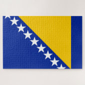 Vlag van Bosnië en Herzegovina Legpuzzel (Horizontaal)