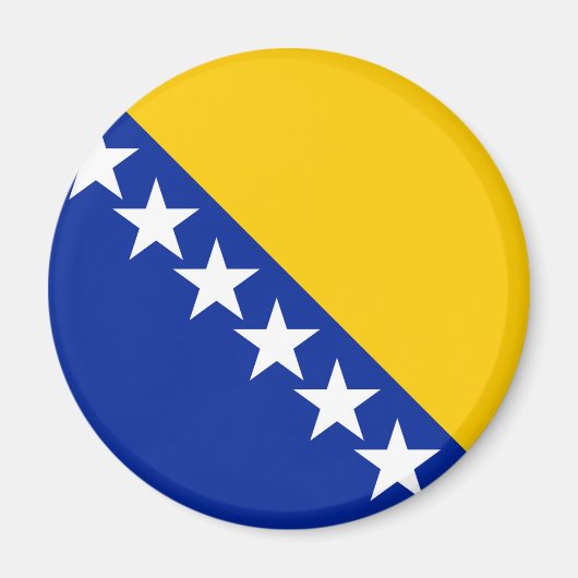 Vlag van Bosnië en Herzegovina Magneet (Voorkant)
