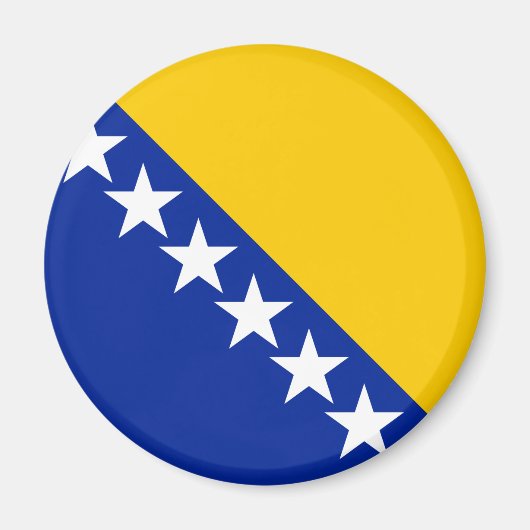 Vlag van Bosnië en Herzegovina Magneet (Voorkant)