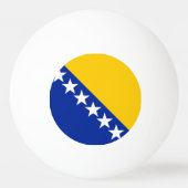 Vlag van Bosnië en Herzegovina Pingpongbal (Voorkant)