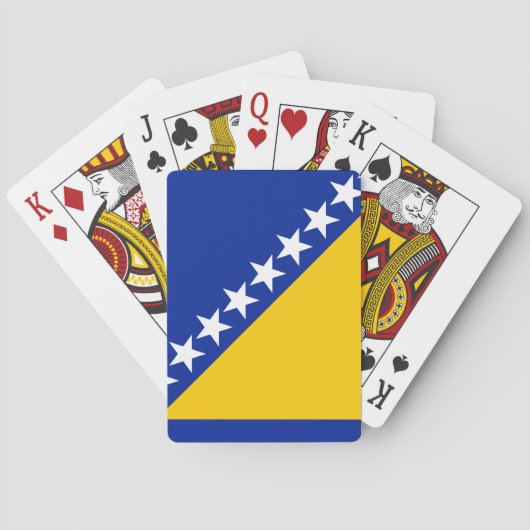 Vlag van Bosnië en Herzegovina Pokerkaarten (Achterkant)