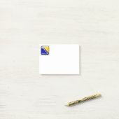 Vlag van Bosnië en Herzegovina Post-it® Notes (Op bureau)