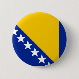 Vlag van Bosnië en Herzegovina Ronde Button 5,7 Cm