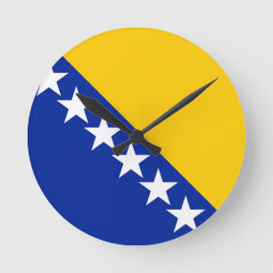 Vlag van Bosnië en Herzegovina Ronde Klok