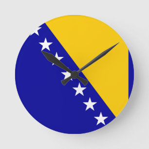 Vlag van Bosnië en Herzegovina Ronde Klok