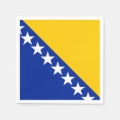 Vlag van Bosnië en Herzegovina Servet (Voorkant)