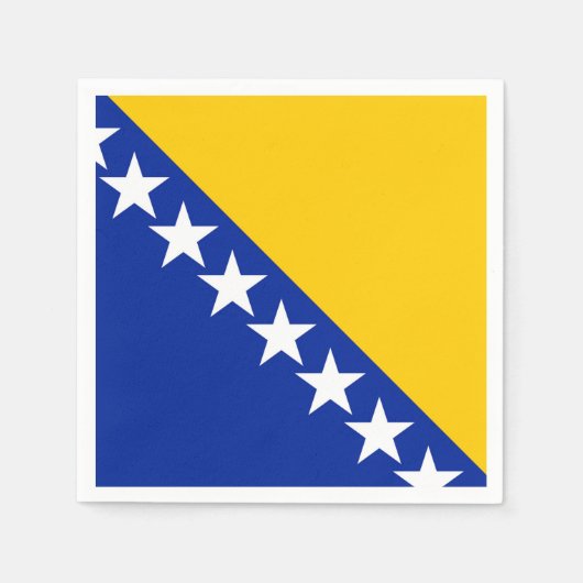 Vlag van Bosnië en Herzegovina Servet (Voorkant)