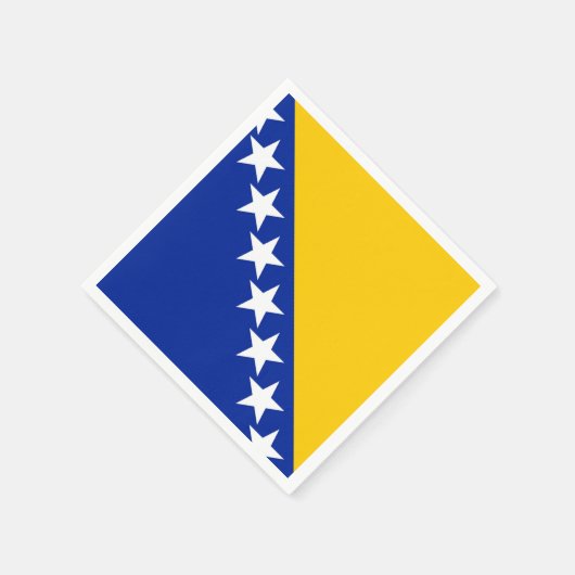 Vlag van Bosnië en Herzegovina Servet (Hoek)