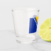 Vlag van Bosnië en Herzegovina Shot Glas (Links)