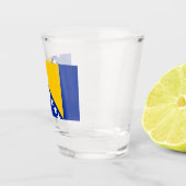 Vlag van Bosnië en Herzegovina Shot Glas (Rechts)