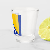 Vlag van Bosnië en Herzegovina Shot Glas (Rechts)