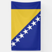 vlag van Bosnië en Herzegovina Spandoek (Verticaal)