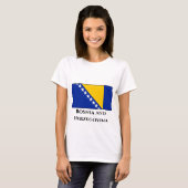 Vlag van Bosnië en Herzegovina T-shirt (Voorkant volledig)