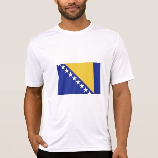 vlag van Bosnië en Herzegovina T-shirt (Voorkant)