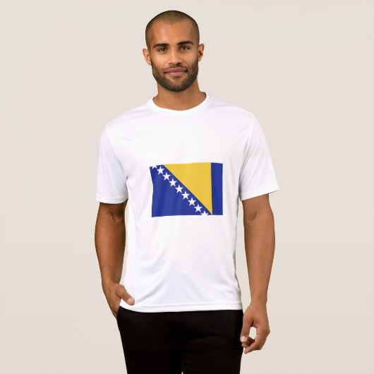 vlag van Bosnië en Herzegovina T-shirt (Voorkant volledig)