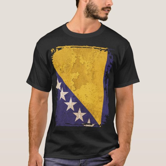 Vlag van Bosnië en Herzegovina T-shirt (Voorkant)