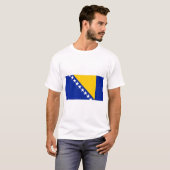 Vlag van Bosnië en Herzegovina T-shirt (Voorkant volledig)