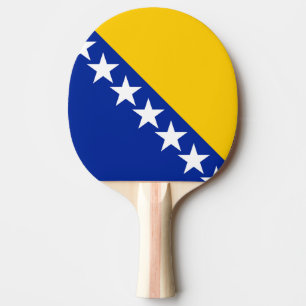 Vlag van Bosnië en Herzegovina Tafeltennisbatje