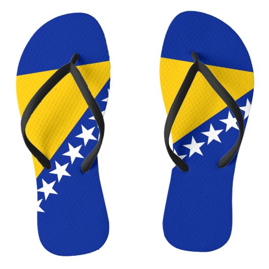 Vlag van Bosnië en Herzegovina Teenslippers (Voetbed)