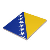 Vlag van Bosnië en Herzegovina Tegeltje (Zijkant)