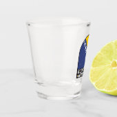 Vlag van Bosnië en Herzegovina verhit Shot Glas (Links)