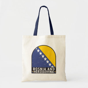 Vlag van Bosnië en Herzegovina verhit Tote Bag
