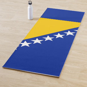 Vlag van Bosnië en Herzegovina Yogamat