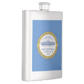 Vlag van Boston, Massachusetts Flask Flacon (Rechts)